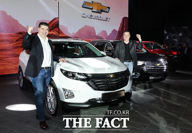 쉐보레가 6일 부산국제모터쇼 전야제를 개최하고, SUV 제품 라인업 강화 계획을 발표했다. /한국지엠 제공