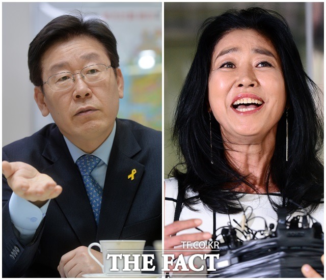 이재명 더불어민주당 경기도지사 후보(왼쪽)와 배우 김부선 씨의 스캔들 의혹이 확산하고 있다. /더팩트 DB