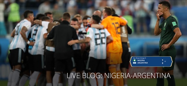 아르헨티나가 나이지리아와 2018 러시아 월드컵 조별리그 D조 최종전에서 극적으로 승리하며 16강에 진출했다. /FIFA 홈페이지 갈무리