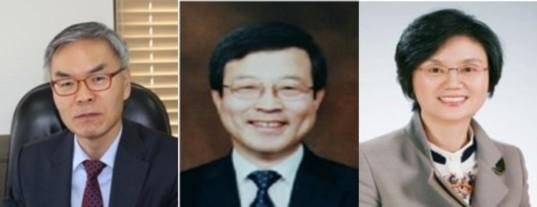 왼쪽부터 김선수 변호사, 이동원(55·17기) 제주지방법원장, 노정희(55·19기) 법원도서관장. /대법원 제공