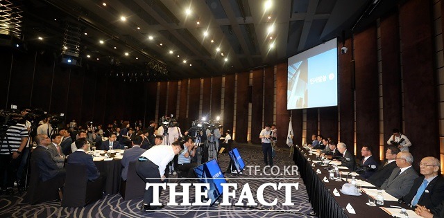 한국경영자총협회가 3일 오전 임시총회를 열고 송영중 상임부회장의 해임안을 의결했다. /사진=뉴시스