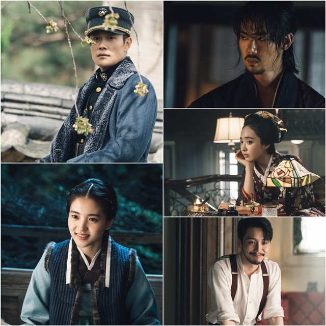 케이블 채널 tvN 새 토일드라마 미스터 션샤인에서는 배우 이병헌 유연석 김민정 변요한 김태리(맨 위 왼쪽부터 시계방향) 등이 출연해 활약한다. /화앤담픽처스