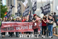 [TF포토] '낙태죄 이제 끝냅시다!'…낙태죄 폐지 촉구 행진