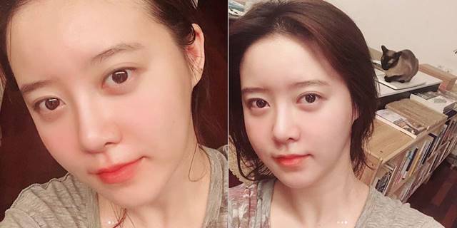 구혜선은 예전보다 통통해진 모습의 셀카를 올리며 근황을 전했다. /구혜선 SNS