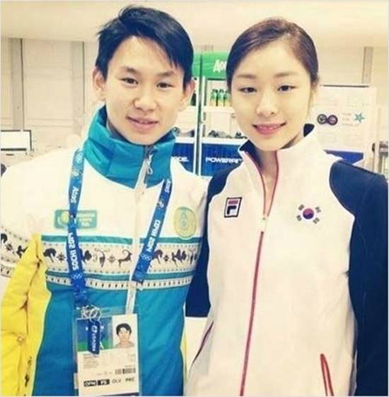 피겨 여왕 김연아(오른쪽)는 20일 SNS에 한국계 카자흐스탄 피겨스케이팅 선수 데니스 텐의 사망을 애도했다. /데니스 텐 SNS