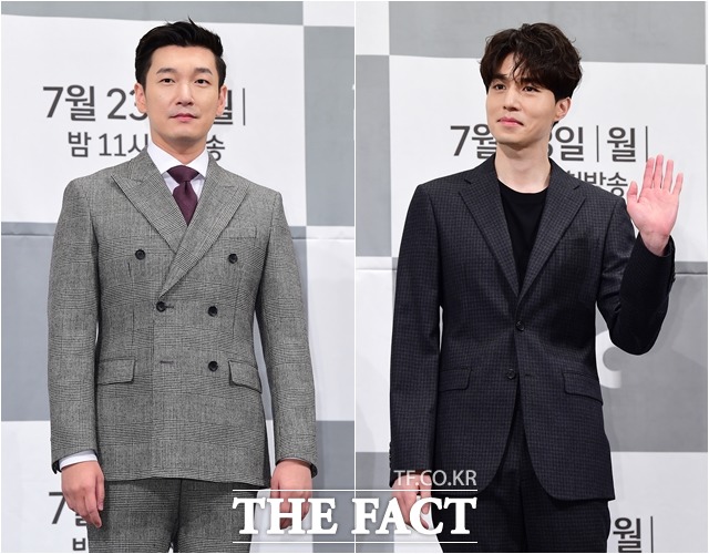 이날 배우 조승우(왼쪽)와 이동욱은 라이프 속 팽팽한 대립각 속 의외의 환상의 케미를 자랑해 이목을 집중시켰다. /강남=남용희 기자