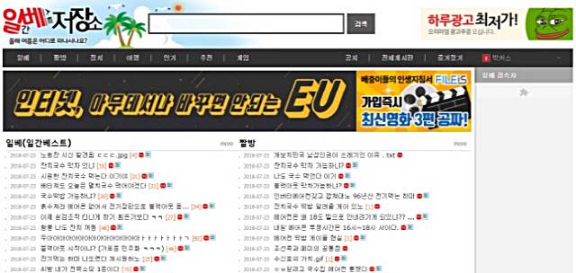 일베 박카스남, 노인 나체 사진 공개. 극우 성향 온라인 커뮤니티 일베에서 한 네티즌이 노인과 성관계를 했다며 노인의 나체 사진을 공개해 논란이 되고 있다. /일간베스트 저장소 홈페이지 캡처