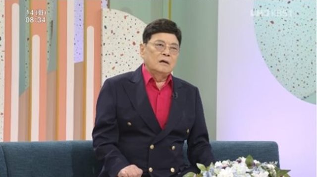 개그맨 남보원은 14일 KBS1 시사 교양 프로그램 아침마당에 출연해 해방 당시를 생생하게 증언했다. /KBS1 아침마당 방송 캡처