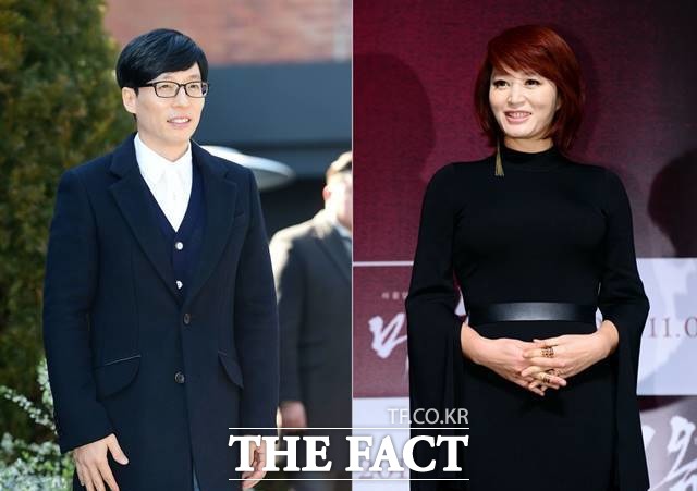 방송인 유재석(왼쪽)과 배우 김혜수(오른쪽)는 위안부 할머니들을 위해 꾸준히 기부 활동에 동참하고 있는 것으로 알려졌다. /더팩트 DB