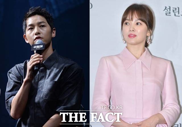 송중기(왼쪽), 송혜교(오른쪽) 부부는 남다른 사회와 역사에 대한 관심으로 대중들에게 많은 영향력을 미치고 있다. /더팩트 DB