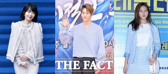 지난 2004년 일본 새해 특집 프로그램 NHK 홍백가합전에서 초대받은 이정현은 당시 일본 방송사 측에서 기모노를 입길 원했지만, 한복을 입고 당당하게 방송에 출연했다. 사진 왼쪽부터 이정현, 주원, 김새론. /더팩트 DB