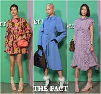 [TF포토] 아이린-수주-박세라, ‘패션쇼장을 찾은 톱모델’