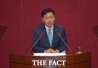 [TF포토] 김관영 원내대표, '교섭단체대표연설'