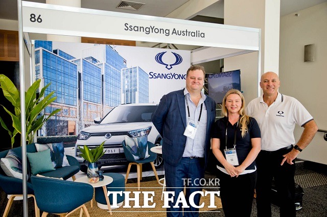 쌍용자동차가 사상 첫 직영 해외판매법인 설립을 앞두고 현지 판매네트워크를 구축하기 위해 호주자동차딜러협회가 주최하는 전국딜러대회에 참가했다고 10일 밝혔다. /쌍용자동차 제공