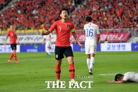 [TF포토] 한국 축구, '칠레 상대로 0-0 전반 종료'
