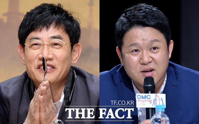 이경규(왼쪽)와 김구라는 대중 앞에 주목을 받고 관심의 대상이 되기까지 꽤 오랜 기간 무명이었다. /더팩트 DB