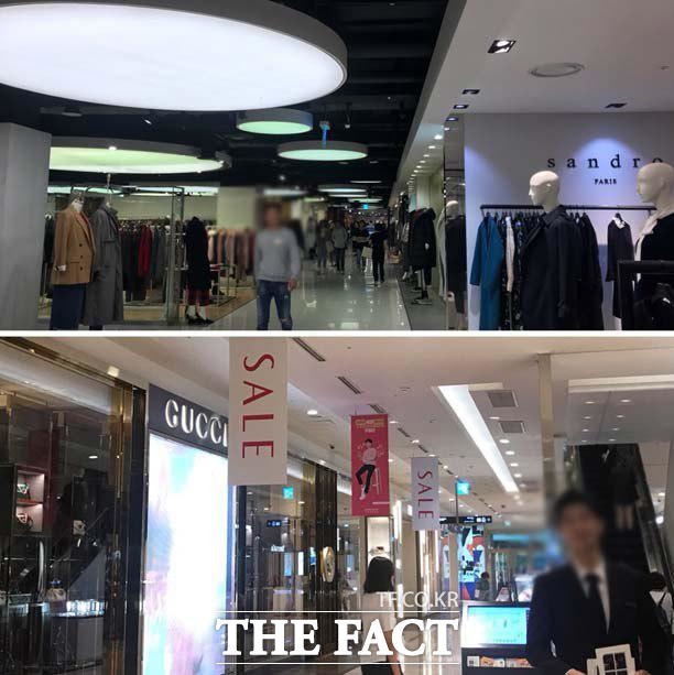 일부 백화점 직원들은 코리아세일페스타에 대해 큰 기대를 하지 않는다며 줄어든 고객보다 무신경해진 정부를 되레 지적했다. 사진은 압구정 현대백화점 본점과 명동 롯데백화점 본점. /명동·압구정=김서원 인턴기자