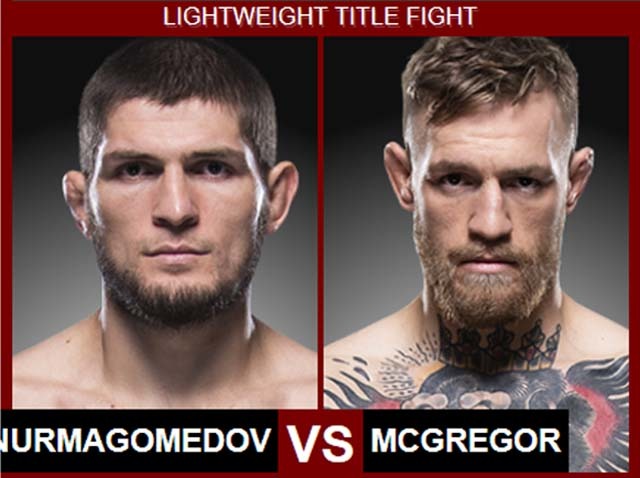 하빕-맥그리거 UFC 빅매치 하빕(왼쪽)과 맥그리거가 7일 열리는 UFC 229에서 라이트급 타이틀매치를 치른다. /UFC 홈페이지 캡