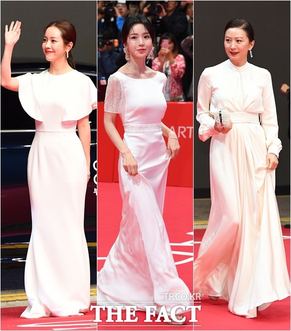 한지민-남규리-김희애의 선택은 순백 드레스