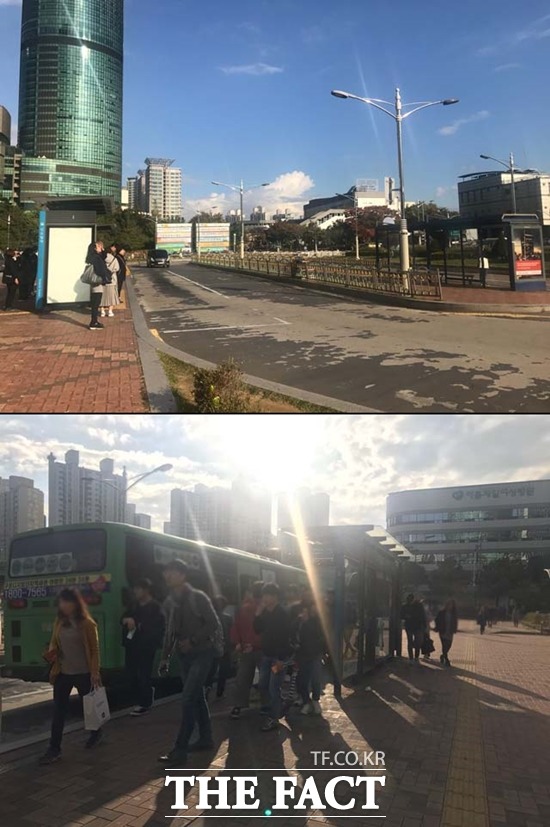 18일 오전 택시 파업으로 서울 시민들은 버스 등 대중교통을 이용해 부지런히 출근길에 나섰다. /구로=김서원 인턴기자