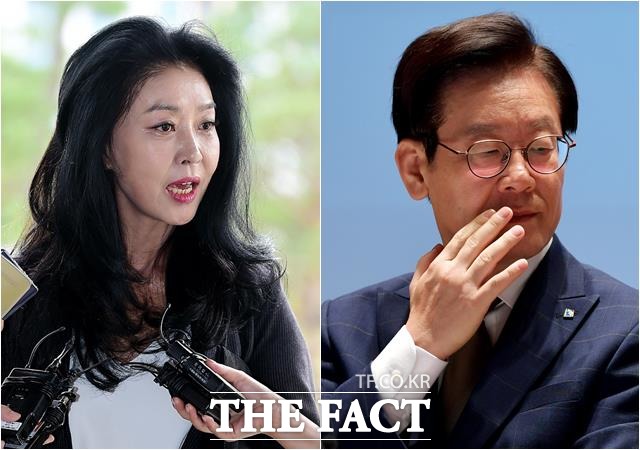 여배우 스캔들 이재명 지사(오른쪽)는 아내 김 씨를 둘러싼 혜경궁 김씨 사건 이전 배우 김부선 씨와의 스캔들 등 여러 구설에 휩싸여 있다. /이덕인·남용희 기자