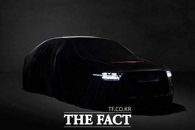 제네시스가 8일 브랜드 초대형 플래그십 세단 G90의 티저이미지를 최초로 공개했다. /제네시스 제공