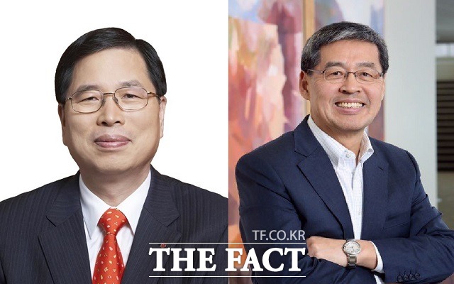 LG화학은 박진수(왼쪽부터) LG화학 부회장이 경영 일선에서 물러나고 신학철 3M 수석부회장을 대표이사로 영입한다고 9일 밝혔다. /LG화학 제공