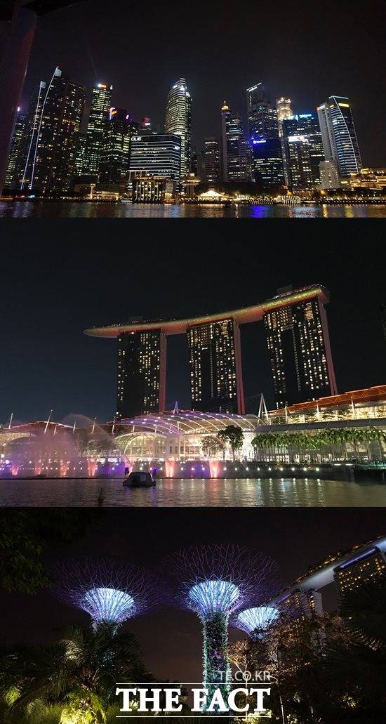 넷플릭스 전 일정 종료 후, 짧은 여유 시간 싱가포르의 야경을 감상하고 이를 사진에 담았다. /싱가포르=강수지 기자