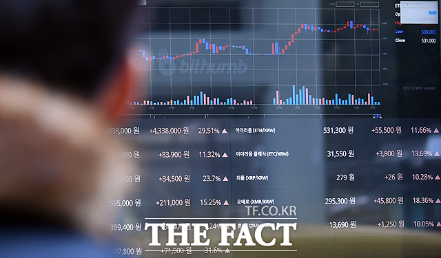 가상화폐가 급락하면서 비트코인은 연초 최고치의 25% 수준인 500만 원선까지 내려앉았다. 사진은 기사내용과 무관. /이새롬 기자