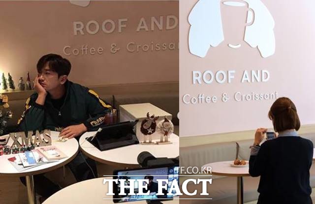 루프앤드에서 가장 인기 있는 자리. 민우가 자신의 인스타그램에 카페 인증 사진을 올리면서 팬들에게 관심을 받았다. /민우 인스타그램, 이선화 기자