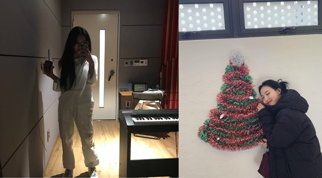 트와이스 채영, 나연이 크리스마스를 일주일 앞두고 SNS에 글을 올렸다./트와이스 인스타그램
