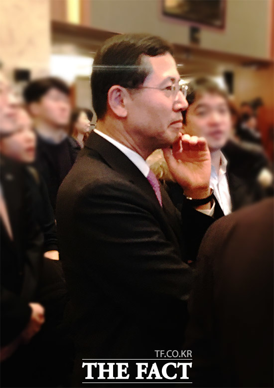 임영진 신한카드 사장은 3일 열린 2019 범금융 신년인사회에 참석했다. /중구=이지선 기자