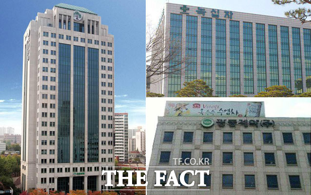 국내 제약사 중 이른바 매출 1조원 클럽에 오르게 될 업체들에 업계의 관심이 쏠리고 있다. 왼쪽부터 시계방향으로 유한양행, GC녹십자, 광동제약 본사. /더팩트 DB