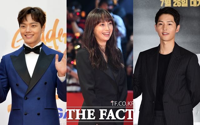 배우 여진구 이나영 송중기(왼쪽부터)는 2019년 tvN 새 드라마 왕이 된 남자 로맨스는 별책부록 아스달 연대기에 각각 출연한다. /더팩트 DB