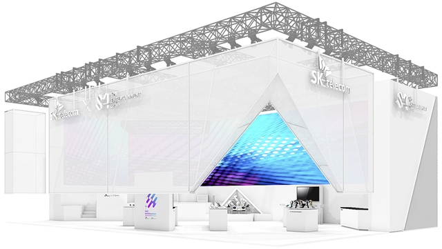 SK텔레콤은 CES 2019에서 SM엔터테인먼트와 함께 SKT 5G와 SM 콘텐츠가 만들 차세대 엔터테인먼트를 테마로 센트럴 홀에 공동 전시 부스를 마련한다. /SK텔레콤 제공