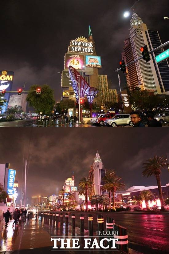 미국 라스베이거스는 밤에도 화려한 불빛으로 잠들지 않는 도시라고 불린다. /라스베이거스=서민지 기자