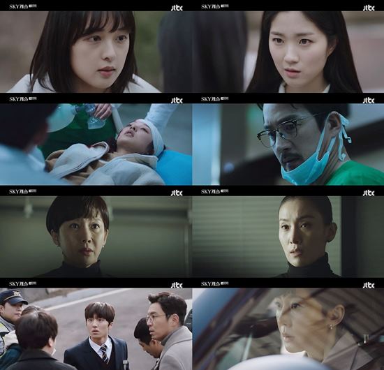 JTBC 금토드라마 SKY캐슬은 11일 닐슨코리아 전국 유료플랫폼 가구 기준 시청률 16.4%를 기록했다. /JTBC SKY캐슬 방송 캡처