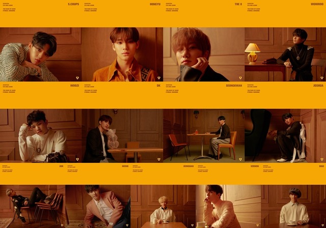 그룹 세븐틴이 오는 21일 데뷔를 확정짓고 이터널 선샤인 버전 사진을 공개했다. /플레디스 제공