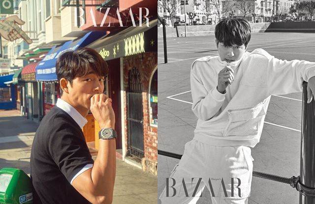 배우 공유는 패션 매거진 하퍼스 바자 코리아 2월호 커버를 장식했다. /하퍼스 바자 코리아 제공