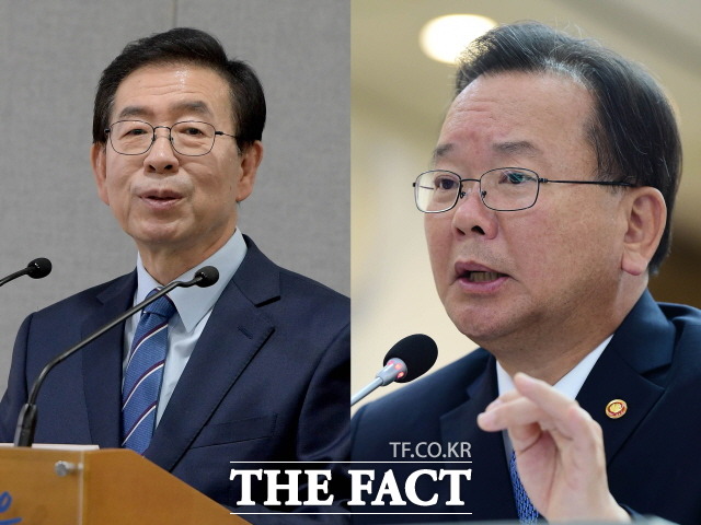 광화문 광장 개편안을 둘러싼 행정안전부와 서울시의 갈등에 김부겸 장관과 박원순 시장이 불만의 목소리를 내면서 대권 경쟁이 아니냐는 분석이 나오고 있다. /더팩트 DB