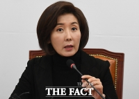 [TF포토] 방미 기자회견하는 나경원 원내대표