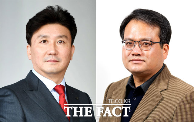 건국대학교 언론동문회는 ‘2019 건국언론인상’ 수상자로 이동희 한국사진기자협회장(국민일보 사진부장, 왼쪽)과 심재윤 코리아타임스 편집국장을 선정했다고 13일 밝혔다./사진=건국대학교 제공