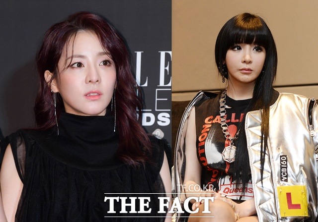 가수 산다라박이 박봄의 솔로곡에 피처링을 했다는 소식이 들려 화제를 모으고 있다. /김세정 기자, 더팩트DB