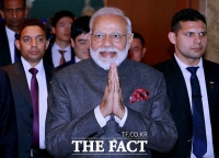  [TF현장] 한국 기업인 만난 모디 총리 '인도로 더 많이 왔으면'