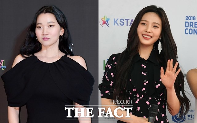 모델 장윤주와 그룹 레드벨벳 멤버 조이(왼쪽부터)는 On Style 겟잇뷰티 2019 MC로 활약한다. /더팩트 DB