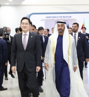  이재용 삼성 부회장, 보름 만에 UAE 왕세제 재회