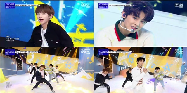 빅히트 엔터테인먼트 소속 신인 그룹 투모로우바이투게더가 신곡 무대를 펼치며 데뷔를 알렸다. /Mnet 방송 캡처