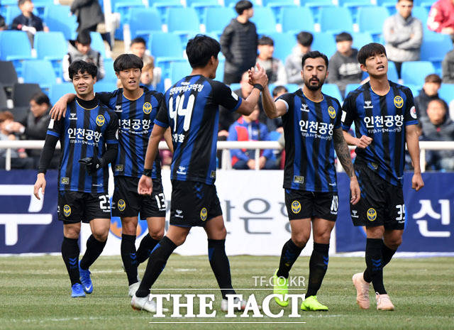 2-1 승리로 경기 마친 인천