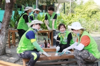  현대건설, 청년봉사단 '해피무브 22기'와 미얀마서 CSR 실천