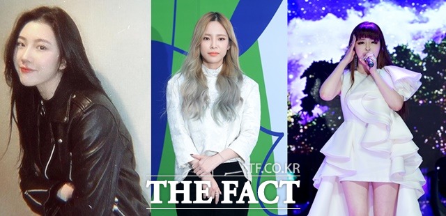 가수 백예린, 헤이즈, 박봄은 최근 발매한 신곡으로 주목할 만한 성적을 거뒀다. /백예린 인스타그램, 더팩트DB, 이덕인 기자